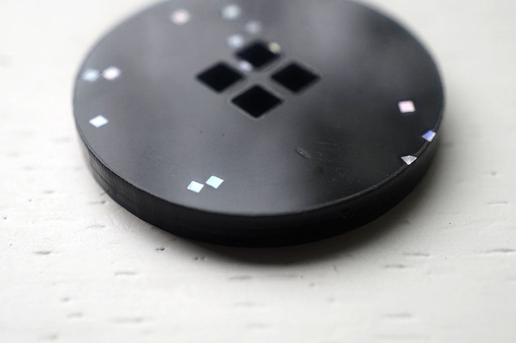The Confetti Glitter Button