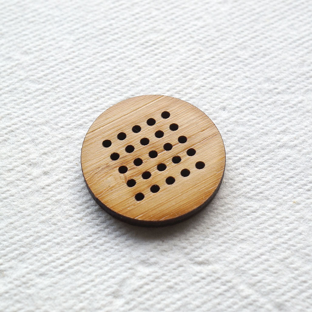 The Cross Stitch Button - Big | 25 Holes