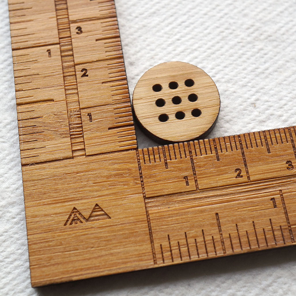 The Cross Stitch Button - Small | 9 Holes