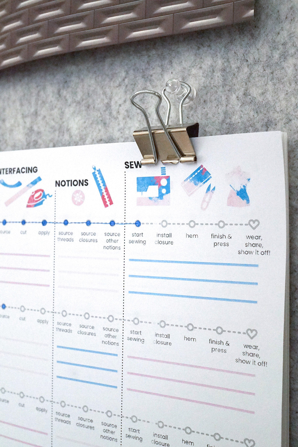 Sewing Tracker | PDF Printable