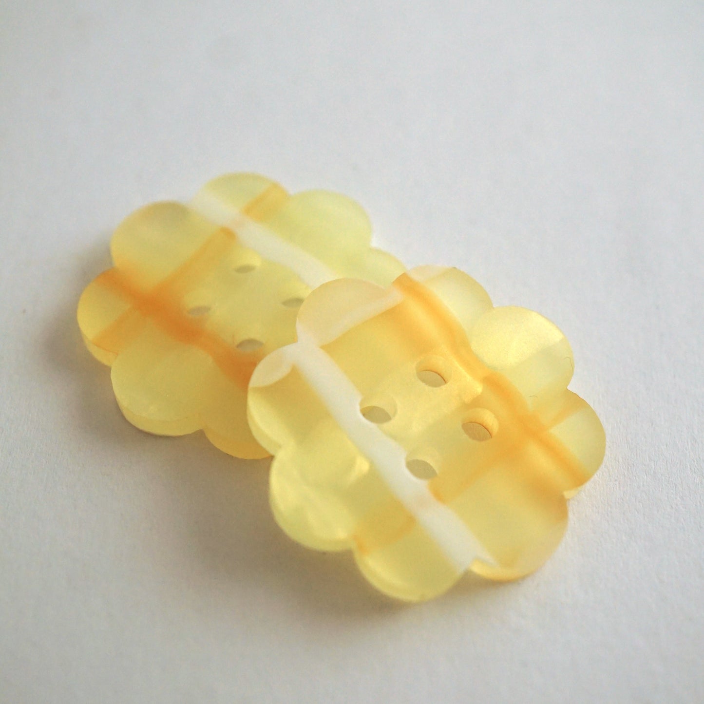 The Plaid Flower Button