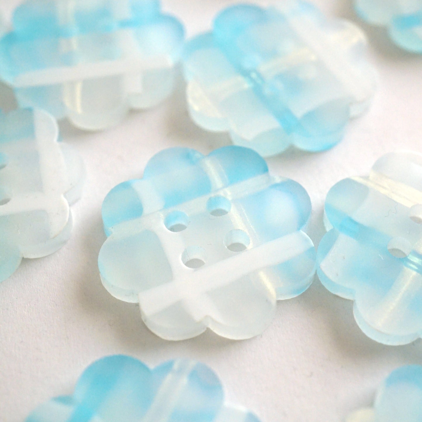 The Plaid Flower Button