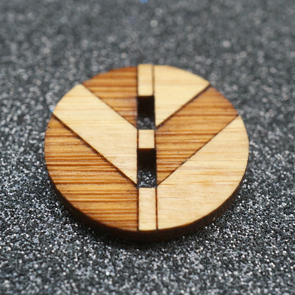 The Chevron Button - Big – Arrow Mountain