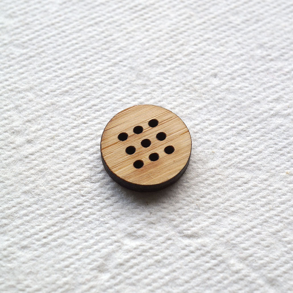 The Cross Stitch Button - Small | 9 Holes