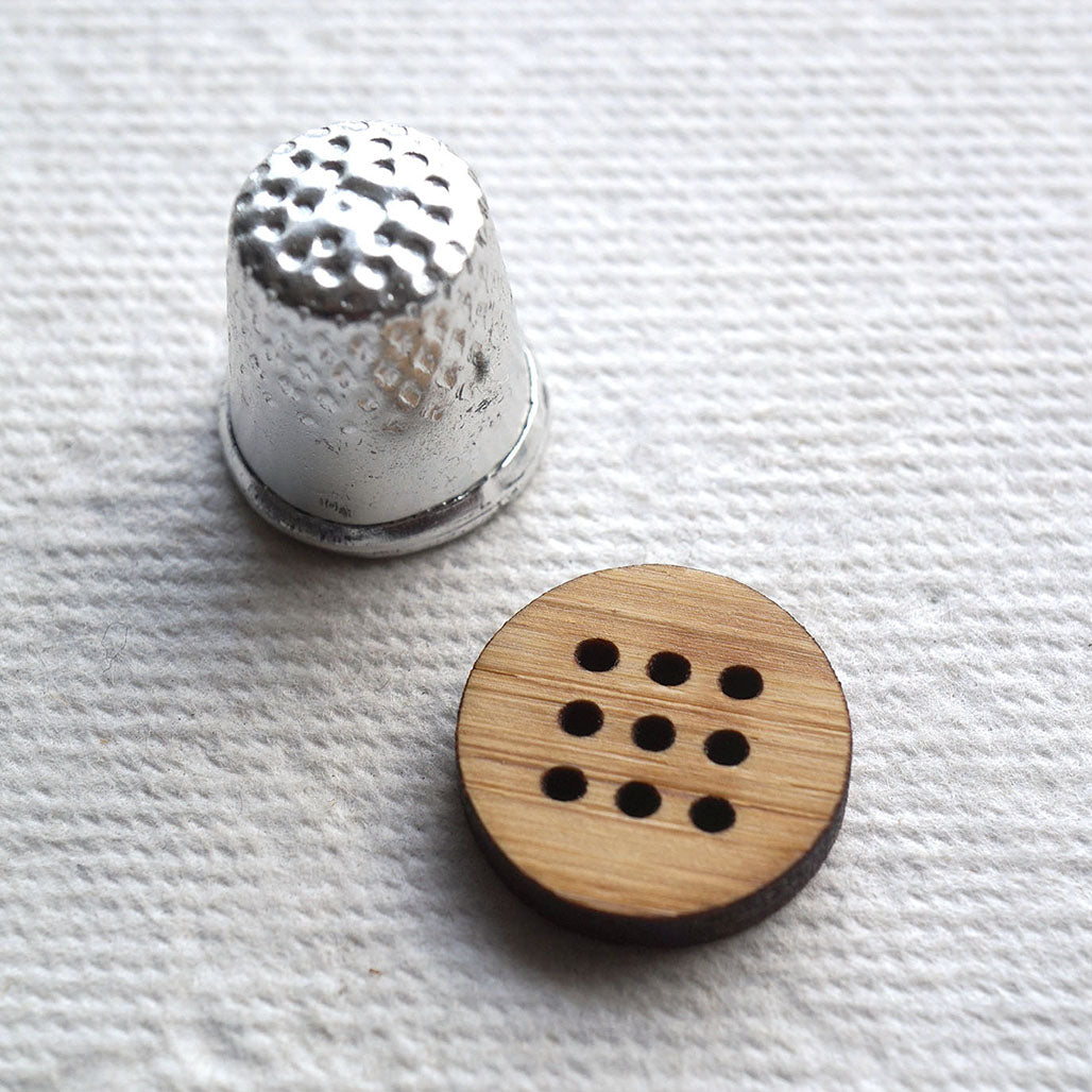 The Cross Stitch Button - Small | 9 Holes