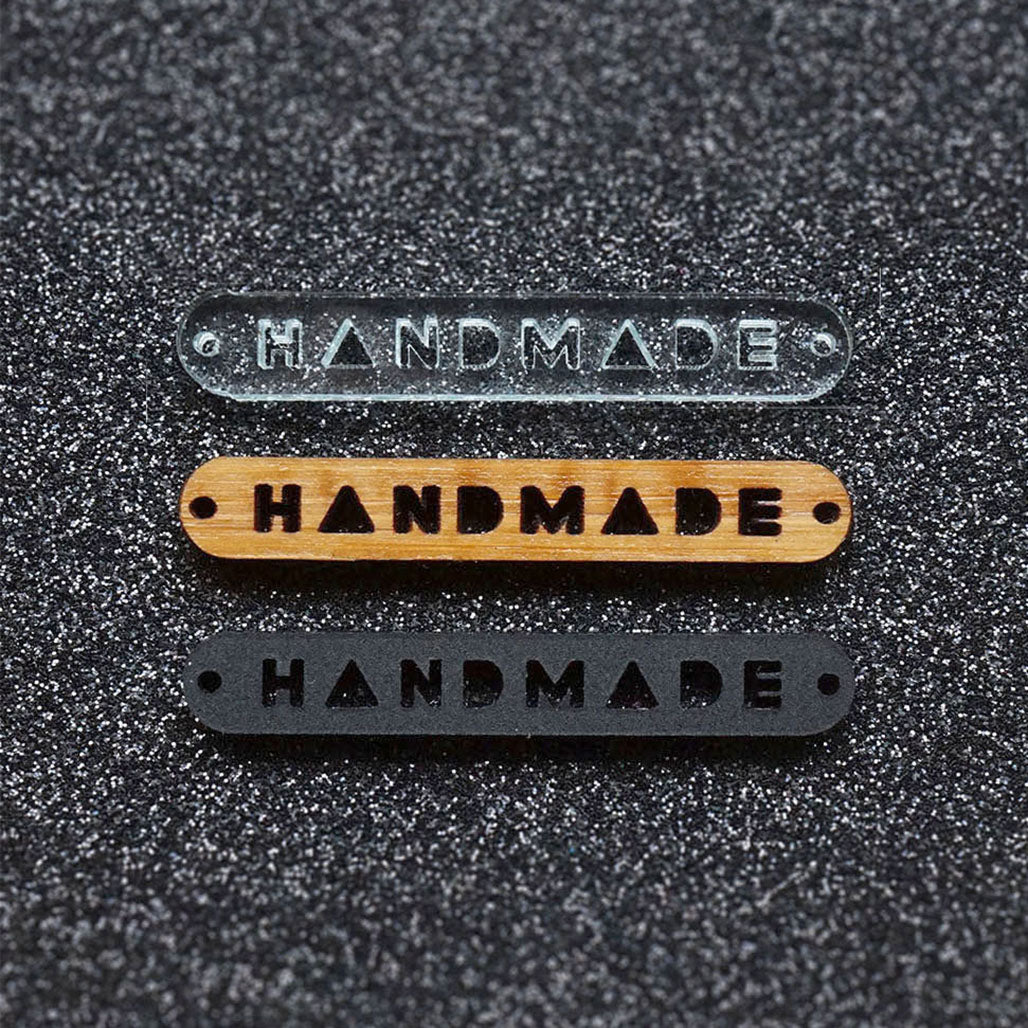Linear Handmade Tag - Round Corners