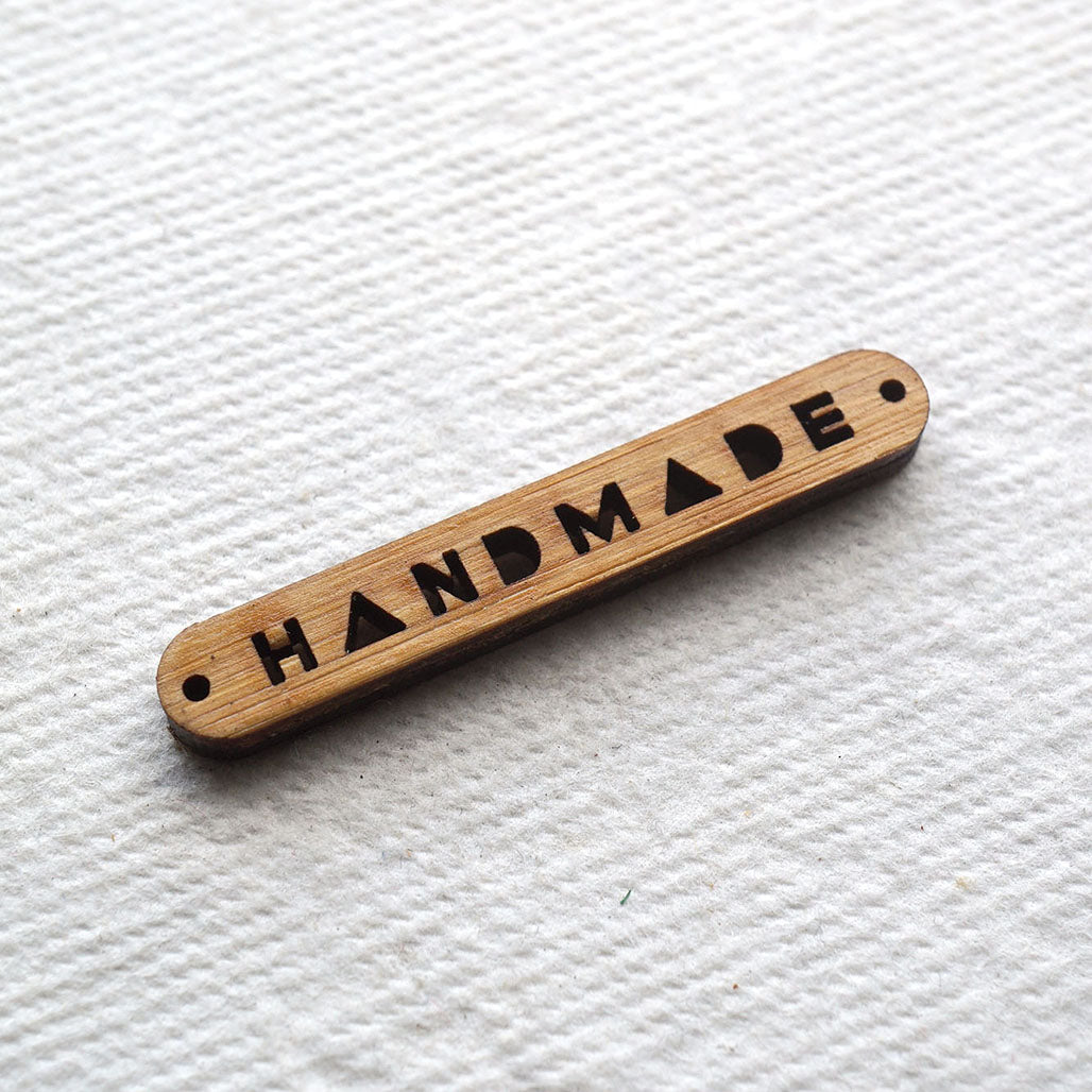 Linear Handmade Tag - Round Corners