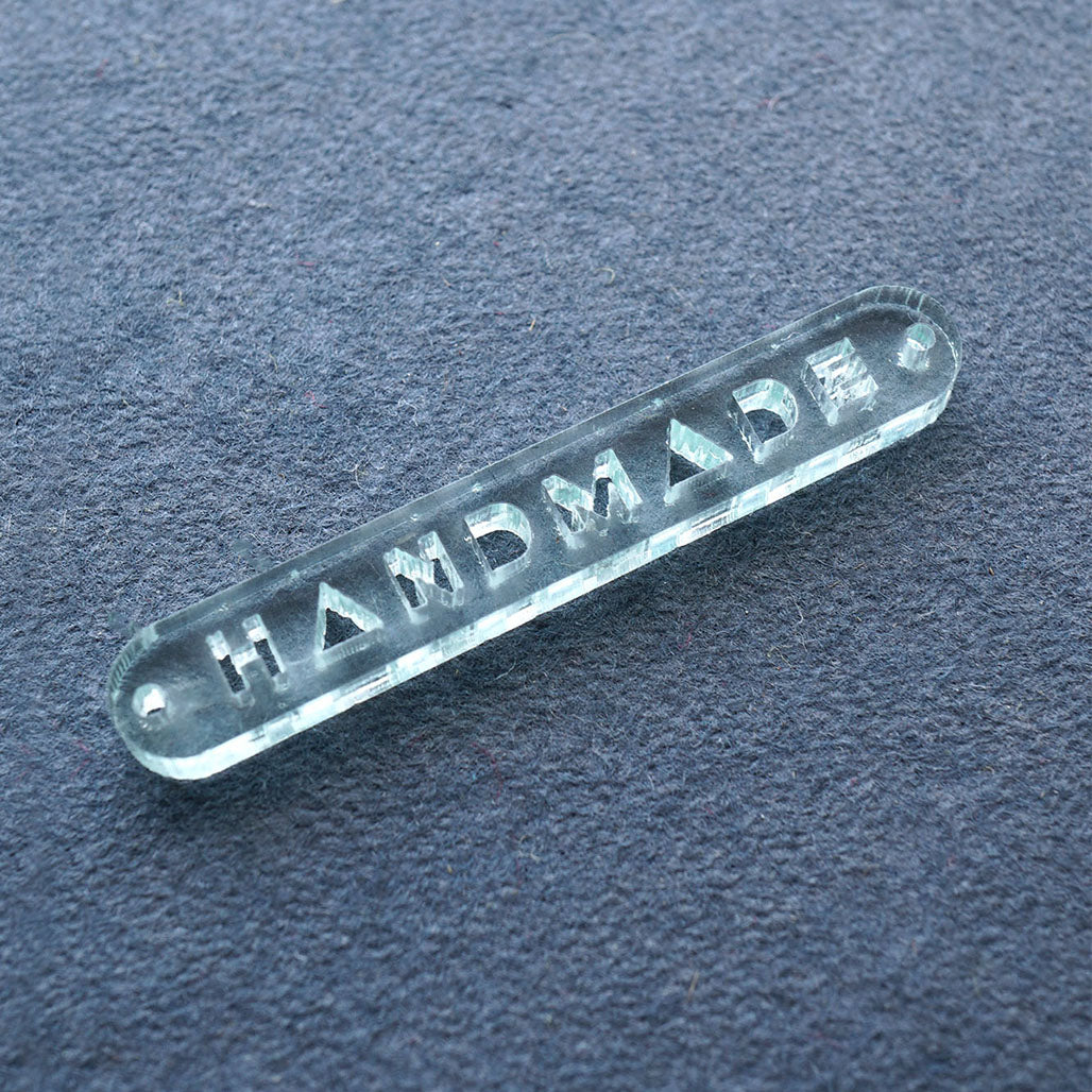 Linear Handmade Tag - Round Corners