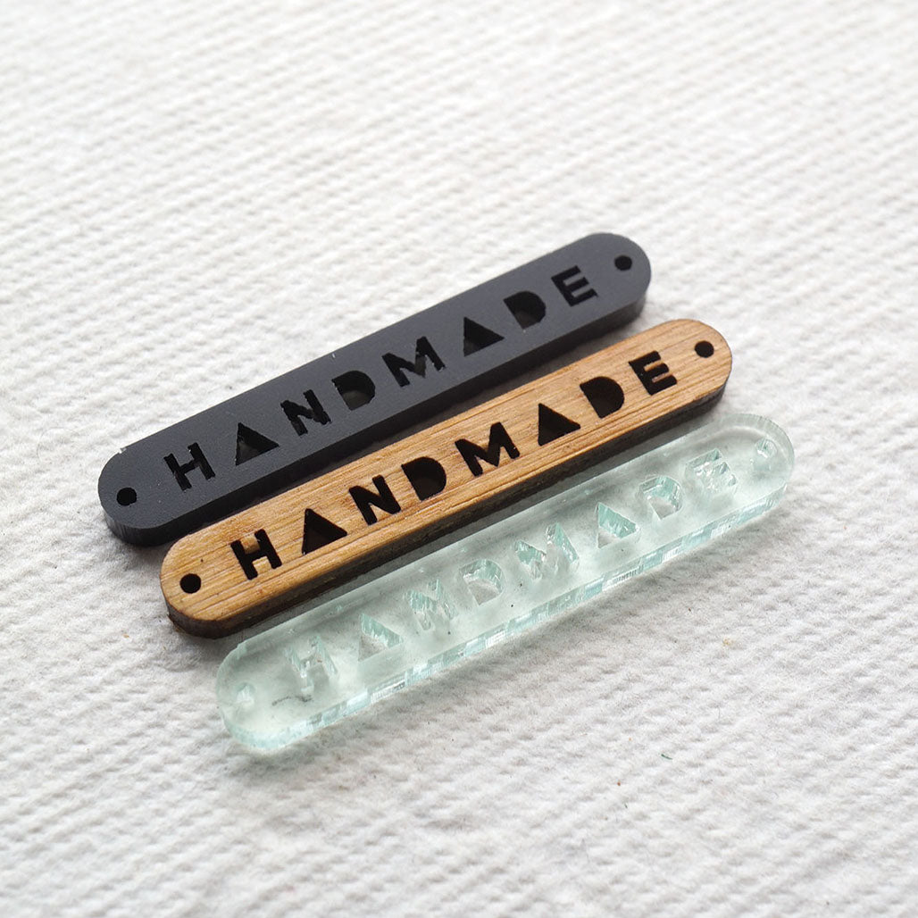 Linear Handmade Tag - Round Corners