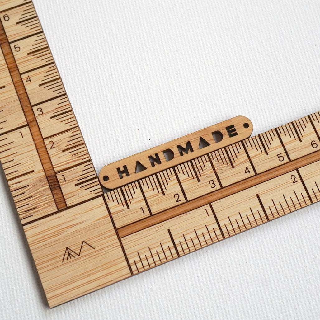 Linear Handmade Tag - Round Corners