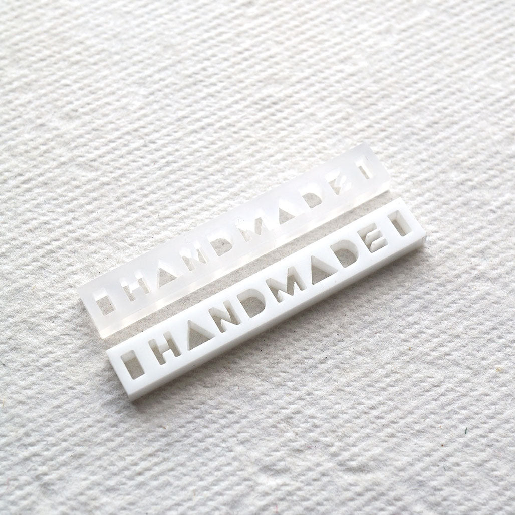 Linear Handmade Tag - Square Corners