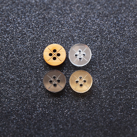 The Shirt Button - Cross | 4 Holes