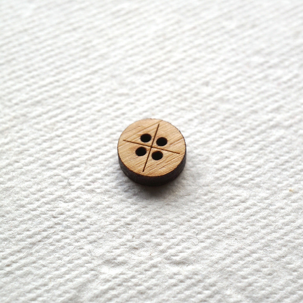 The Shirt Button - Cross | 4 Holes