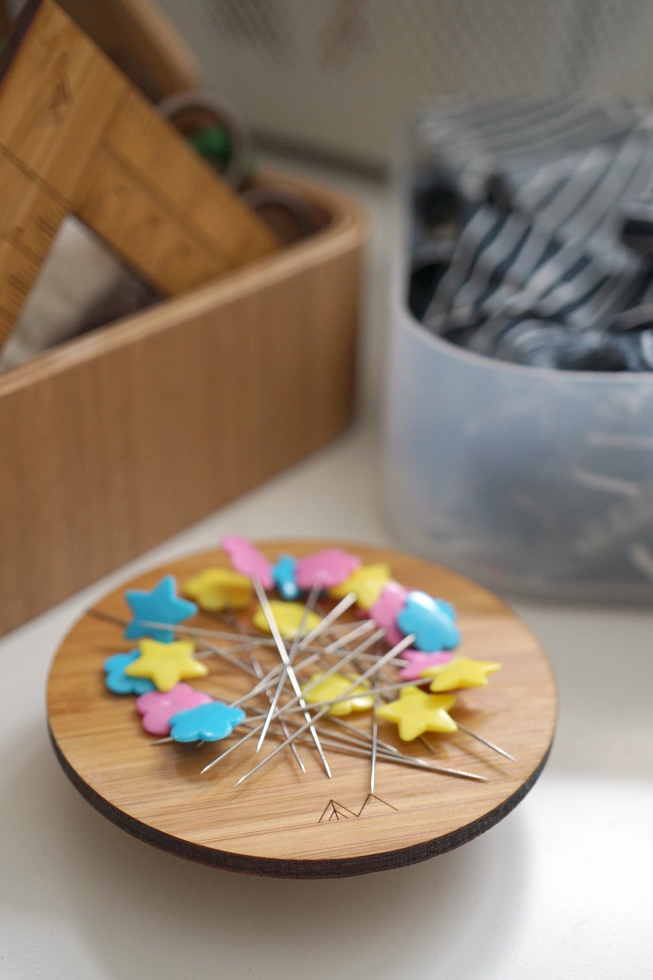 Wooden Magnetic Pin Dish