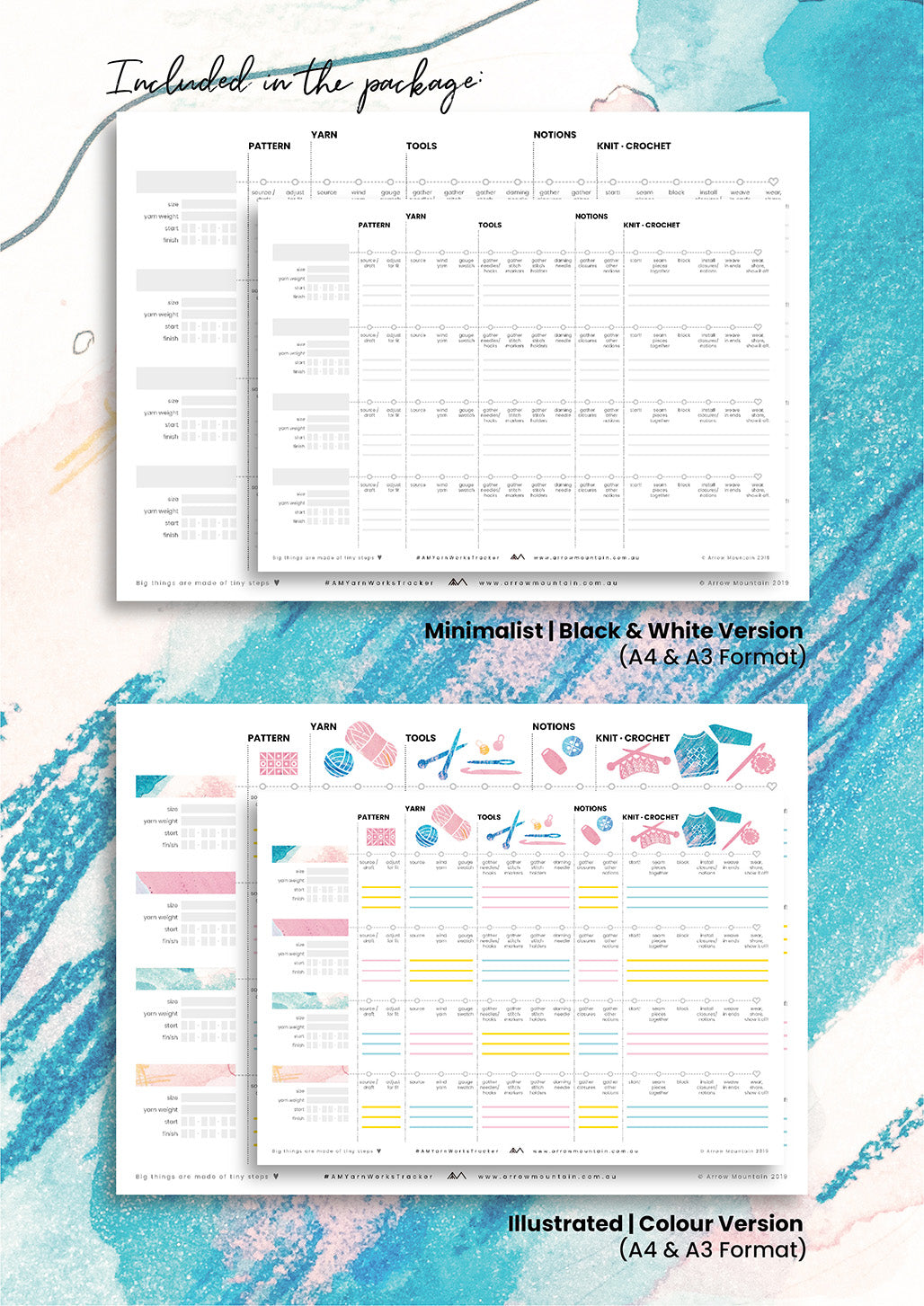 Yarn Works Tracker | PDF Printable