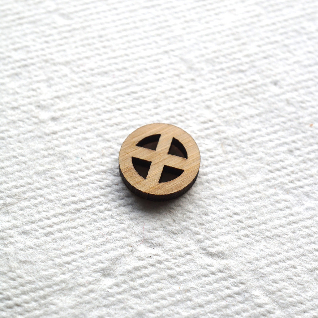 The Sun Cross Button